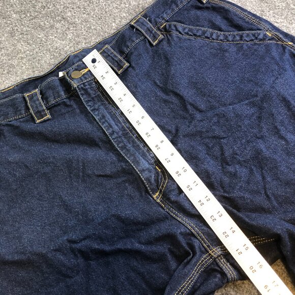 Carhartt Denim Carpenter Shorts Mens 44 Blue B153HDK Workwear Utility Pockets - Picture 4 of 7